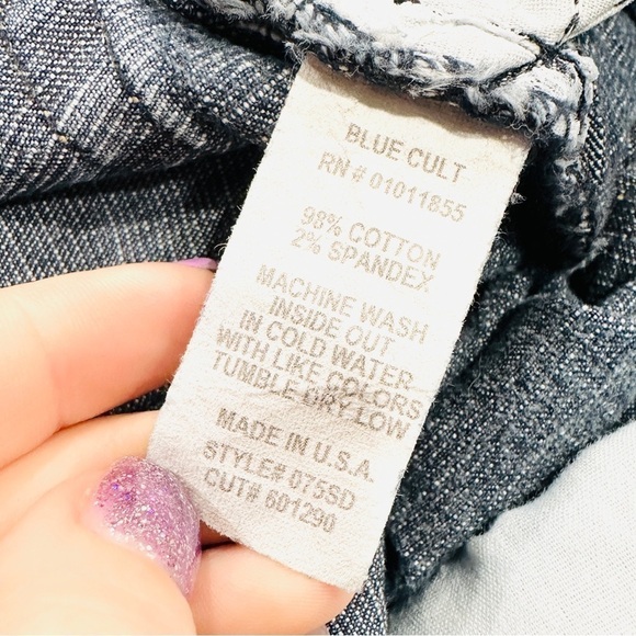 Blue Cult Flare Bell Bottom Dark Wash Jeans - Picture 7 of 7